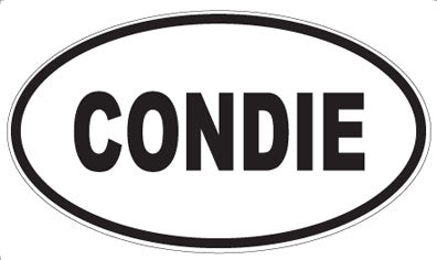 CONDIE - Oval Magnet