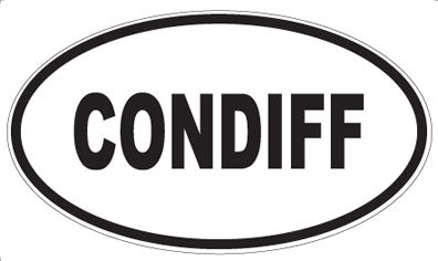 CONDIFF - Oval Magnet