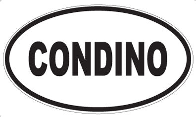 CONDINO - Oval Magnet