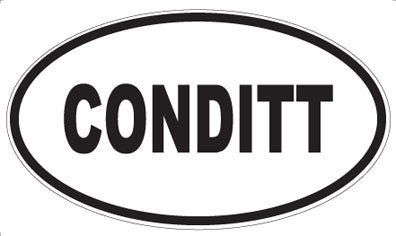 CONDITT - Oval Magnet