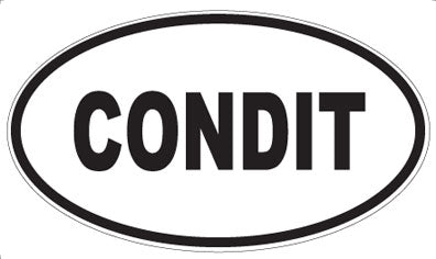 CONDIT - Oval Magnet