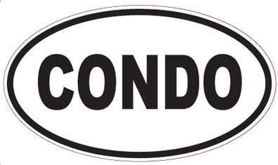 CONDO - Oval Sticker