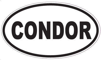 CONDOR - Oval Sticker