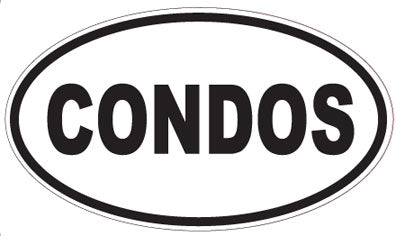 CONDOS - Oval Sticker