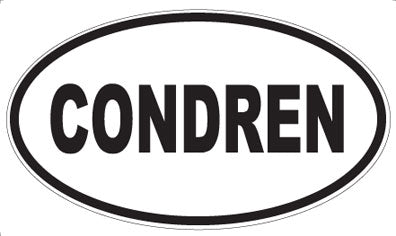 CONDREN - Oval Magnet