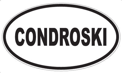 CONDROSKI - Oval Magnet