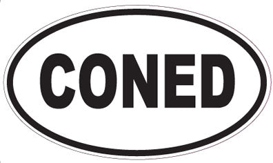 CONED - Oval Sticker