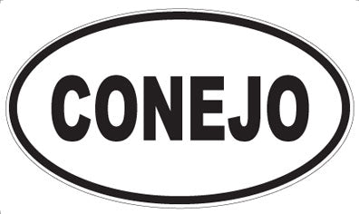 CONEJO - Oval Magnet