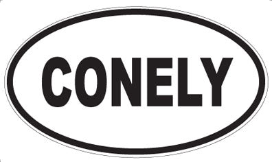 CONELY - Oval Magnet