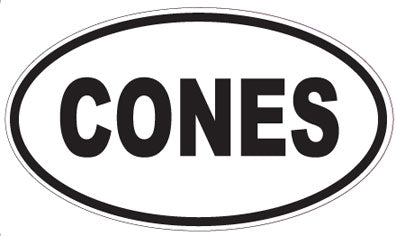 CONES - Oval Magnet