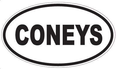 CONEYS - Oval Sticker