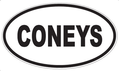 CONEYS - Oval Magnet