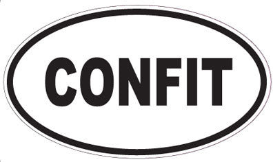CONFIT - Oval Sticker