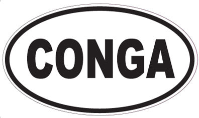 CONGA - Oval Sticker