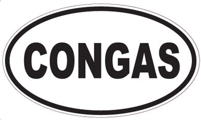 CONGAS - Oval Sticker