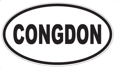 CONGDON - Oval Magnet