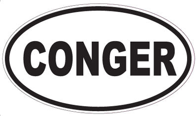 CONGER - Oval Sticker