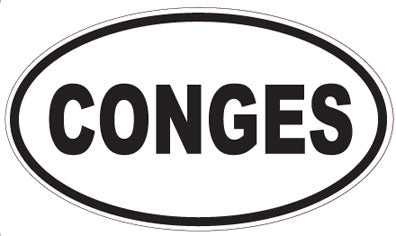 CONGES - Oval Sticker