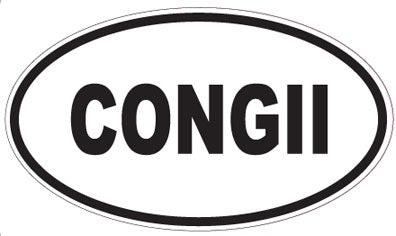 CONGII - Oval Sticker