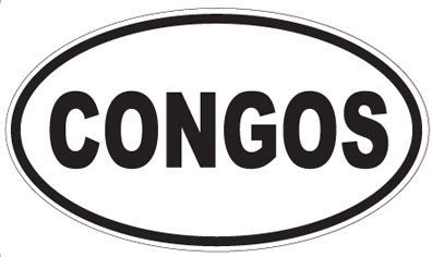 CONGOS - Oval Sticker