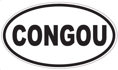 CONGOU - Oval Sticker