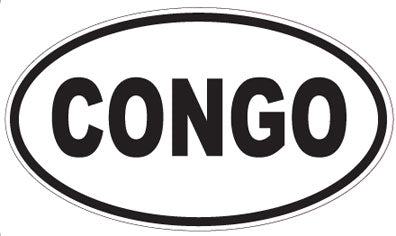 CONGO - Oval Magnet