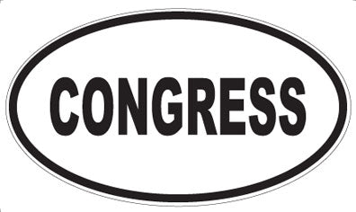 CONGRESS - Oval Magnet