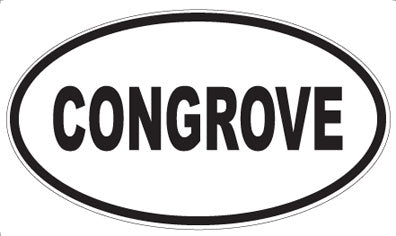 CONGROVE - Oval Magnet