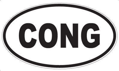 CONG - Oval Magnet