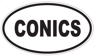 CONICS - Oval Sticker