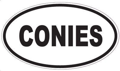 CONIES - Oval Sticker