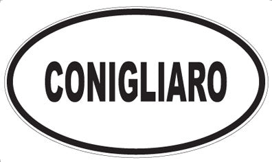 CONIGLIARO - Oval Magnet