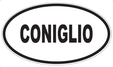 CONIGLIO - Oval Magnet