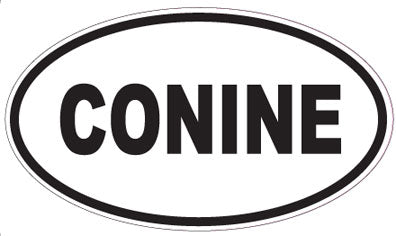 CONINE - Oval Sticker