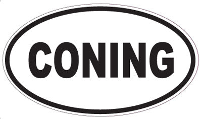 CONING - Oval Sticker