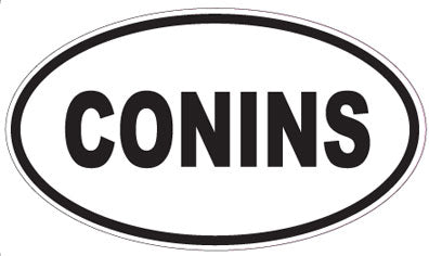 CONINS - Oval Sticker