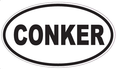 CONKER - Oval Sticker