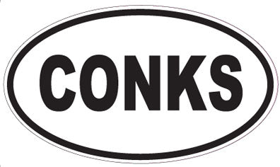 CONKS - Oval Sticker