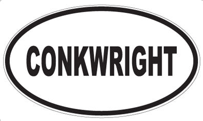 CONKWRIGHT - Oval Magnet