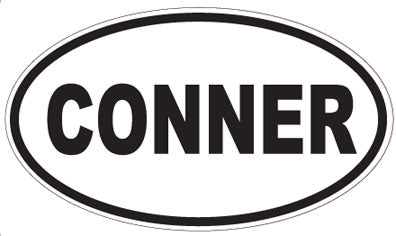 CONNER - Oval Sticker