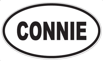 CONNIE - Oval Magnet