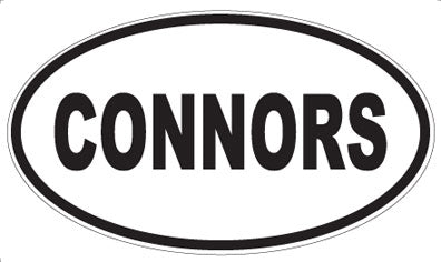 CONNORS - Oval Magnet