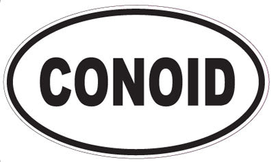 CONOID - Oval Sticker