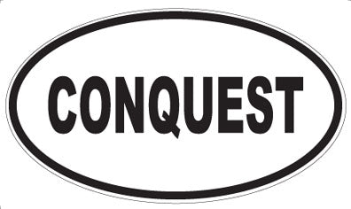 CONQUEST - Oval Magnet