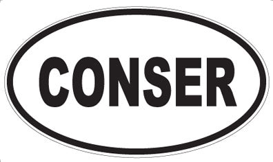 CONSER - Oval Magnet