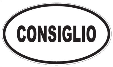 CONSIGLIO - Oval Magnet