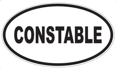 CONSTABLE - Oval Magnet