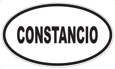 CONSTANCIO - Oval Magnet