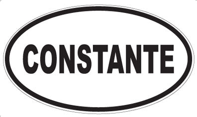 CONSTANTE - Oval Magnet