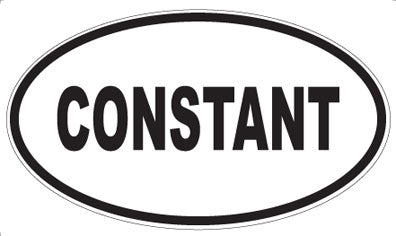 CONSTANT - Oval Magnet